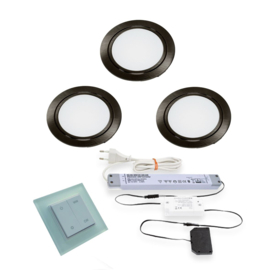 LVSET3CHIEZW Chip emotion led sets Zwart