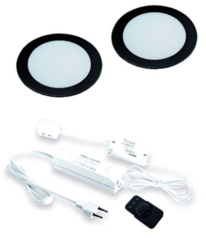 LVSET2FR55DZ FR55 led sets met dimmer Zwart