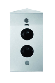 EHZ2STUSB Energie - hoekzuil 2st stopcontact - met usb lader