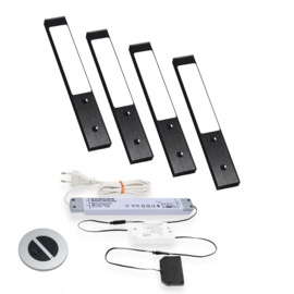 LVSET4RGEZB Rettangolo emotion led sets Zwart