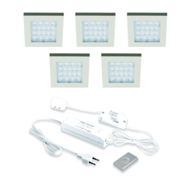 LVSET5EQDWI EQ met dimmer led sets