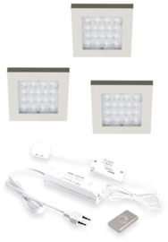 LVSET3EQDWI EQ met dimmer led sets