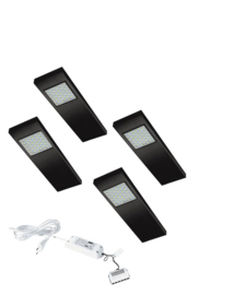 LVSET4DOTSZ Dotty met schakelaar led sets Zwart