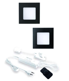 LVSET2FQ68DZ FQ-68 led sets met dimmer zwart