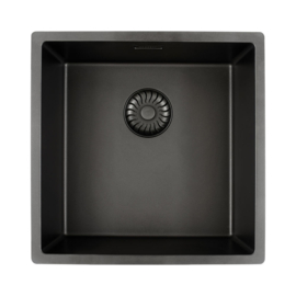 CARESSI CAGRPP40BK-FL Black Line Spoelbak vlak inbouw