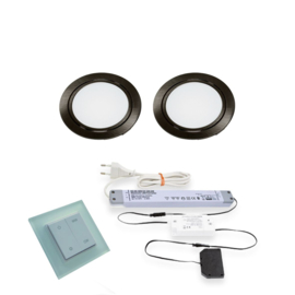 LVSET2CHIEZW Chip emotion led sets Zwart