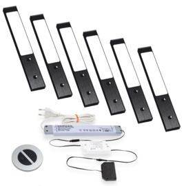 LVSET6RGEZB Rettangolo emotion led sets Zwart