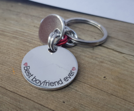 Sleutelhanger, 2 ronde bedels