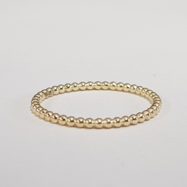 PEARL | Aanschuifring Geel Goud massief 14k 585