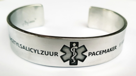 Medische informatie armband | Aluminium, koper of messing