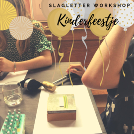 Kinderfeestje workshop slagletters