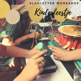 Kinderfeestje workshop slagletters