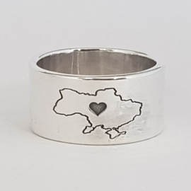 Ring UKRAINE HOME contour