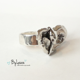 Zilveren ring Olifant | ringmaat 18