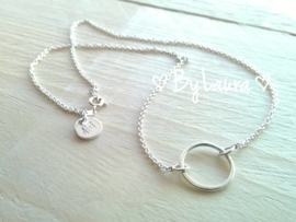 Zilveren .925 ketting "Circle of Love"