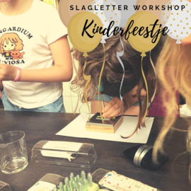 Kinderfeestje workshop slagletters