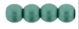 Round Beads 3mm- Powdery- Teal
