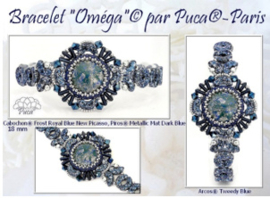 Pakket"Omega"®ParPuca® Beads kleur: Blauw