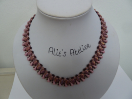 Collier Silvex - Roze teinten