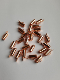 Tube sluiting 9mm- Rosegold