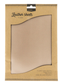 Beige Synthetic Leather Sheet 01