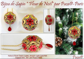 Patroon "Fleur De Noël ®ParPuca® Beads