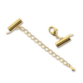 Slide Connector clasp - 13x5mm goldplate
