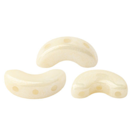 Arcos ®ParPuca® Beads- Opaque Ivory Ceramic Look