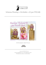 Patroon Bouchon"Orchidee" ®ParPuca®Beads - Flesstopper