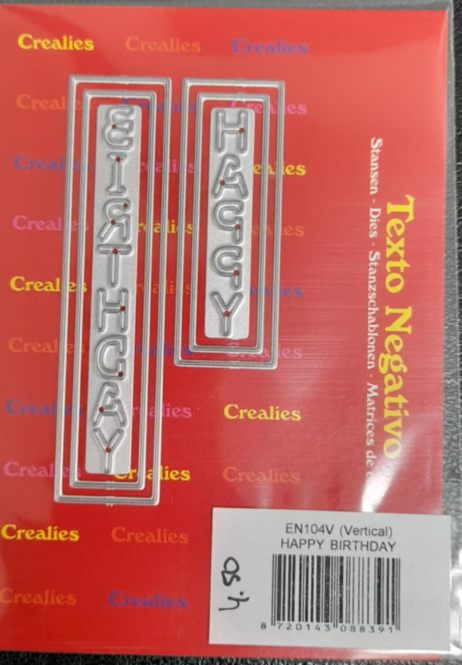 Crealies Mal- Happy Birtsday