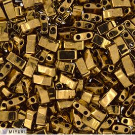 Half Tila Bead 0457-  Metallic Dark Bronze