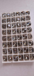 Swarovski Square 12mm- Black Diamond