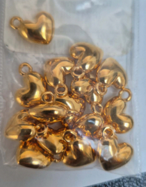 Bedel Hartjes met oog- Doré 24K