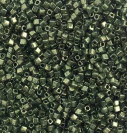 Miyuki Cube 306- Olive Green Gold Luster