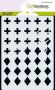 Mask Stencil Diamond & cross - 4421