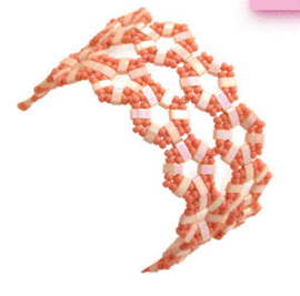 Armband Pakket ''Nikko''- Peche Clair/Peche Fonce