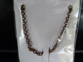 Metaal ketting   Copper kleur