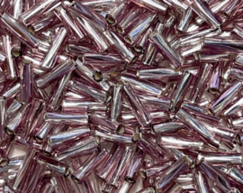 Bugle2- 3933 Silverlined Clear Amethyst