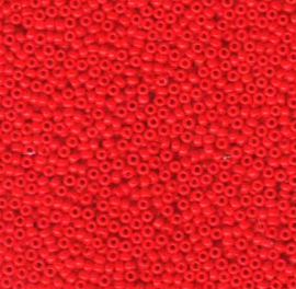 Miyuki 11-407 Opaque Vermillion Red