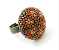 Ring Zénith- Brique- Beige- Bronze