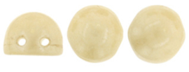 2-Hole Cabochon 7mm Luster Opaque Champagne- LE03000