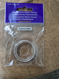 Nylon draad  20mx 0,26mm