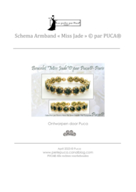 Patroon Bracelet "Miss Jade"®ParPuca®Beads