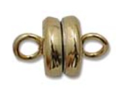 Magnetic Clasp gold plated  - 7mm gp