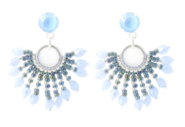Kit Oorbellen "Inti"  Blue Argent