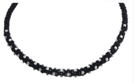 Collier Romy- Noir Crystal