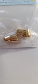 Eindkap goudkleur 9x11mm
