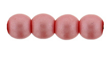 Round Beads 3mm- Pastel Maroon