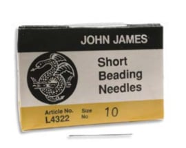 Short Beading  Needles   Size 10  [25st]