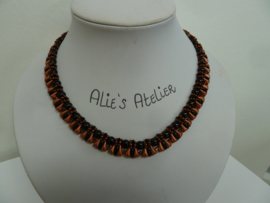 Collier Vexali    Zwart -Vintage Copper.